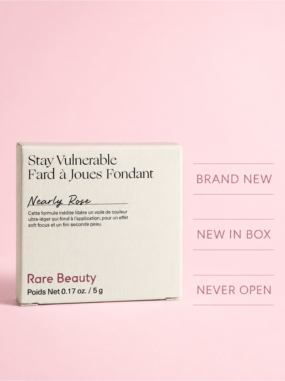 Rare Beauty Stay Vulnerable Melting Blush - Nearly Rose (soft rose)